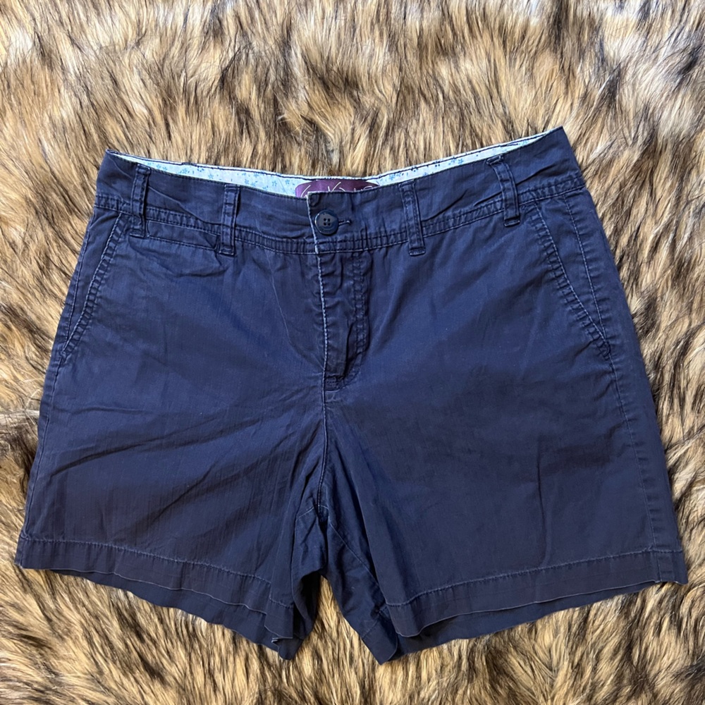 Classic navy blue khaki shorts sz 6